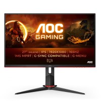 MONITOR AOC 27G2SPU/BK 27 inch, Panel Type: IPS, Backlight: WLED ,Resolution: 1920 x 1080, Aspect Ratio: 16:9, Refresh Rate:165H - 8