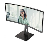 MONITOR AOC CU34P3CV 34 inch, Panel Type: VA, Backlight: WLED ,Resolution: 3440 x 1440, Aspect Ratio: 16:9, Refresh Rate:100Hz,R - 12