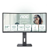 MONITOR AOC CU34P3CV 34 inch, Panel Type: VA, Backlight: WLED ,Resolution: 3440 x 1440, Aspect Ratio: 16:9, Refresh Rate:100Hz,R - 10