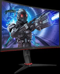 Monitor LED AOC C27G2ZU/BK, 27inch, FHD VA, 0.5ms, 240Hz, negru+rosu - 2