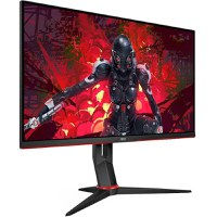 Monitor LED AOC Q27G2U/BK, 27inch, WQHD VA, 1ms, 144Hz, negru+ rosu - 1