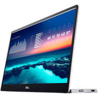 Monitor LED Dell Portable P1424H, 14", FHD (1920x1080), 16:9 60Hz, IPS AG, ComfortView, Anti-glare, 300 cd/m2, 1000:1, 178/178, - 1