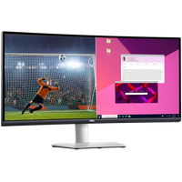 Monitor LED Dell S3423DWC Curved, 34", WQHD 3440x1440, 21:9 100Hz, AG, 300 cd/m2, 3000:1, 178/178, 4ms, AMD FreeSync, 2xHDMI, US - 3