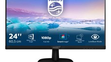 Monitor LED PHILIPS 243V7QJABF/00, 23.8inch, FHD IPS, 5ms, 60Hz, negru