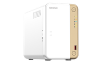 NAS QNAP 262 2-Bay, CPU Intel® Celeron® N4505 2-core/2-thread processor (burst up to 2.9 GHz), RAM 4 GB DDR4 (onboard not expand - 1