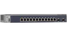 Netgear 12x 10/100/1000 with 2 fiber SFP (IPv4/IPv6 L2+ with IPv4 L3 static routing, M4100-D12G)