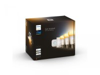 Pachet 3 Becuri LED inteligente Philips Hue A60, Bluetooth, E27, 8W (75W), 1100 lm, lumina alba (2200-6500K) + Consola Hue Bridg - 3