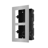 Panou frontal pentru 2 module de videointerfon modular Hikvision DS-KD- ACF2/S permite conectarea a 2 module de interfon modular - 1