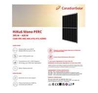 Panou Solar Fotovoltaic Monocristalin HiKu6 Mono PERC CS6R-400MS Black Frame, max. 1500V, lungime cablu 1100mm, conector EVO2, 4 - 2