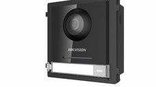 Panou videointerfon modular de exterior Hikvision DS-KD8003-IME1/EU 1 xbuton apelare, camera video wide angle 180° Fish eye 2MP