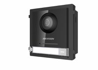 Panou videointerfon modular de exterior Hikvision DS-KD8003-IME1/EU 1 xbuton apelare, camera video wide angle 180° Fish eye 2MP - 1