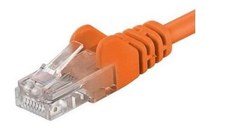 Patchcord UTP RJ45-RJ45 Cat.5e 0.5m portocaliu,UTP-5E-0.5-O, pachcord din cupru