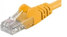 Patchcord UTP RJ45-RJ45 Cat.5e 1m galben,UTP-5E-1-Y, pachcord din cupru