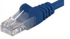 Patchcord UTP RJ45-RJ45 Cat.5e 2m albastru,UTP-5E-2-BL, pachcord din cupru