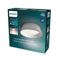 Plafoniera LED Philips Dawn CL258, 14W, 1100 lm, lumina calda (3000K), IP20, 34cm, Metal/Plastic, Gri - 1