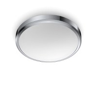 Plafoniera LED Philips Doris CL257, 17W, 1500 lm, lumina calda (2700K), IP44, 31.3cm, Crom - 2