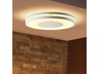 Plafoniera LED Philips Hue Being, Bluetooth, 22.5W (204W), 2500 lm, lumina alba (2200-6500K), 34.8cm, Metal/Plastic, Argintiu, I - 1