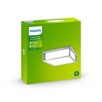 Plafoniera pentru exterior Philips Skies, 2xE27, max 2x42W, IP44, 260x260x81mm, Gri - 2