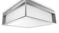 Plafoniera pentru exterior Philips Skies, 2xE27, max 2x42W, IP44, 260x260x81mm, Gri