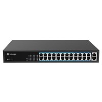 POE Switch Milesight 24 Porturi POE MS-S0224-GL, Porturi: 24X10/100MbpsPoEports(RJ45)+2X1000Mbps uplink ports, Alimentare: Built - 1