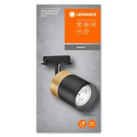 Spot cu montaj pe sina Ledvance TRACKLIGHT GOLD CYLINDER, 1xGU10 (neinclus), max 35W, IP20, reglabil, Ø65x142mm, Negru/Auriu - 1