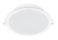 Spot LED incastrat Philips Meson, 12.5W, 900 lm, lumina calda (3000K), IP20, 14cm, Alb - 1