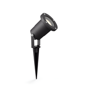 Spot LED pentru exterior cu spike Philips Puled Spike, 1xGU10, 5W (50W), 395 lm, lumina calda (2700K), IP44, 97x97x105mm, Negru - 2