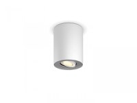 Spot LED Philips Hue Pillar, Bluetooth, GU10, 5W (50W), 350 lm, lumina alba (2200-6500K), IP20, 10.3cm, Metal, Alb, Intrerupator - 1