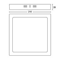 Spot LED Philips Magneos DL252 SQ, 12W, 1350 lm, lumina neutra (4000K), IP20, 21cm, Alb - 3