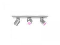 Spot LED RGB Triplu Philips Hue Argenta, Bluetooth, 3xGU10, 3x5.7W, 3x350 lm, lumina alba si color (2000-6500K), IP20, Metal, Ar - 2