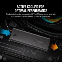 SSD CORSAIR MP700 PRO 1TB Air Cooler PCIe Gen5 x4 NVMe 2.0 M.2 - 21