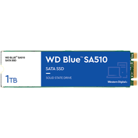 SSD WD Blue SA510 1TB SATA, M.2 2280, Read/Write: 560/520 MBps, IOPS 90K/82K, TBW: 400 - 1