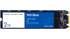 SSD WD Blue SA510 2TB SATA, M.2 2280, Read/Write: 560/520 MBps, IOPS 87K/83K, TBW: 500