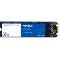 SSD WD Blue SA510 2TB SATA, M.2 2280, Read/Write: 560/520 MBps, IOPS 87K/83K, TBW: 500 - 1