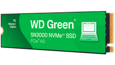 SSD WD Green SN3000 500GB M.2 2280 S3-M PCIe Gen4 x4 NVMe, Read/Write: 5000/4100 MBps, TBW: 100