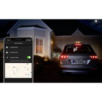 Stalp LED pentru exterior Philips Hue Lucca, 1xE27, 9W (60W), 806 lm, lumina calda (2700K), IP44, 400x142mm, Antracit - 2