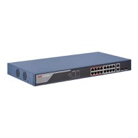 Switch 16 porturi POE Hikvision DS-3E1318P-EI, L2, Smart Managed, 16 × 100 Mbps PoE RJ45 ports si 2 × porturi gigabit, Putere Po - 1