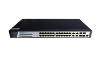 Switch 24 porturi POE Gigabit, Hikvision DS-3E2528P(B)(O-STD), Full Managed, 24 x Gigabit Poe electrical ports si 4 x Gigabit c - 1