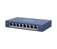 Switch 8 porturi Gigabit Hikvision DS-3E1508-EI, L2, Smart Managed, 8 × gigabit RJ45 porturi, switching capacity 16 Gbps, networ - 1