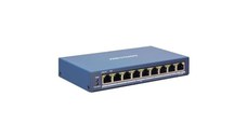 Switch 8 porturi POE Hikvision DS-3E1309P-EI, L2, Smart Managed, 8 × 100 Mbps PoE RJ45 ports, 1 × gigabit network RJ45 port, PoE