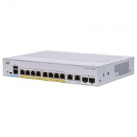 Switch CISCO CBS250-8P-E-2G, 8 PORTURI 10/100/1000, 2 x SFP, POE 60w, Buffer: 1.5 Mb, Flash 256Mb, CPU: 800 MHz ARM , DRAM: 512 - 1