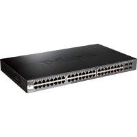 Switch D-Link DGS-1520-52, 48 porturi Gigabit, 4 porturi SFP, Capacity 76Gbps, 16K MAC, 17" Rackmount, 1*fan - 1