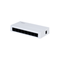 Switch Dahua 8 porturi Gigabit, PFS3008-8GT-L, Interfata: 8 x 10/100/1000, Capacitate switch: 16 Gbit, Packet Forwarding Rate: 1 - 2