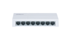 Switch Dahua 8 porturi Unmanaged, PFS3008-8ET-L, Interfata: 8 x 10/100 Mbps, Capacitate: 1.6 Gbit, Packet Forwarding Rate: 1.190