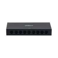 Switch Dahua 9 porturi, unmanaged, Interfata: Port 1-8: 8 × RJ-45 10/100 Mbps, Port 9: 1 × RJ-45 10 M/100 M/1000 Mbps (uplink), - 1