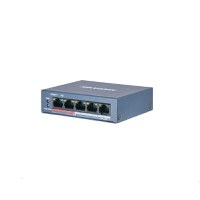 Switch Hikvision DS-3E0105P-E/M(B), 4-port, PoE - 1