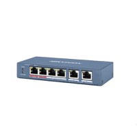 Switch Hikvision DS-3E0106HP-E, 4-port, HiPoE - 1