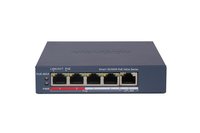 Switch PoE Hikvision DS-3E1105P-EI/M(V2), 4 × 10/100 Mbps PoE port,1 × 10/100 Mbps RJ45 port, Total PoE Power Budget 45W, Suppor - 1