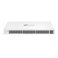 Switch TP-Link cu 52 de porturi, 48× 10/100/1000 Mbps PoE+ RJ45 Ports (Auto Negotiation/Auto MDI/MDIX),4× Gigabit SFP Slots, cap - 4