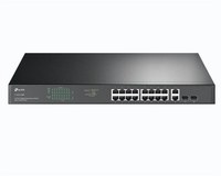 Switch TP-Link TL-SG1218MP, 18 porturi, POE, Unmanaged, Interfata: 16× PoE+ gigabit RJ45 ports, 2× gigabit non-PoE RJ45 ports, 2 - 3